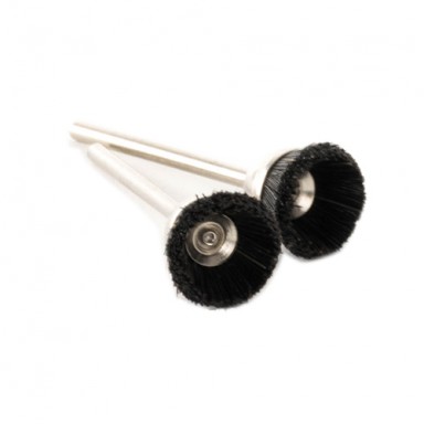 Cup brush black 12mm dia 2.35mm spindle