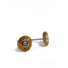 Brass wheel 22mm x 2.35mm shank (.09")